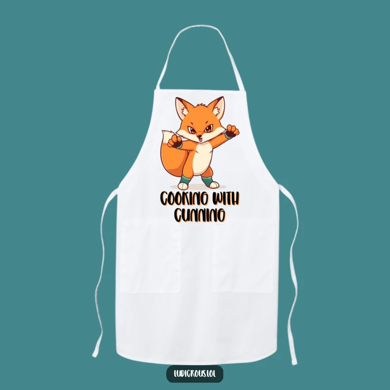Funny Fox Mismatched Socks Apron - Cook with Confidence and Flair, Ultimate Funny Gift