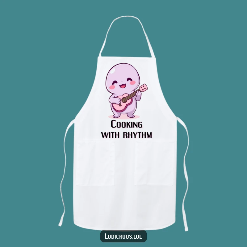 Funny Slime Ukulele Apron: Cook with Musical Merriment - Unique Gift!