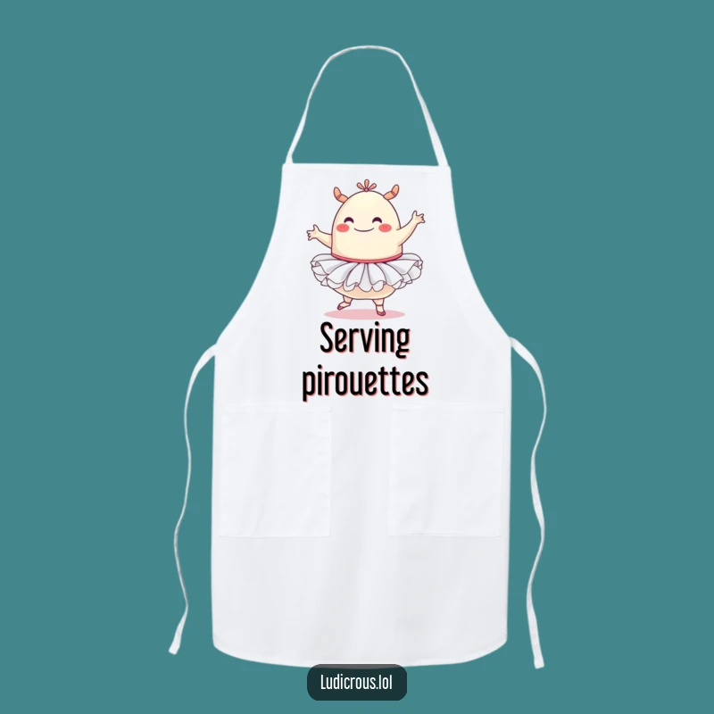 Funny Blob Monster Apron: Tutu Ballet Style, Hilarious Kitchen Wear Gift