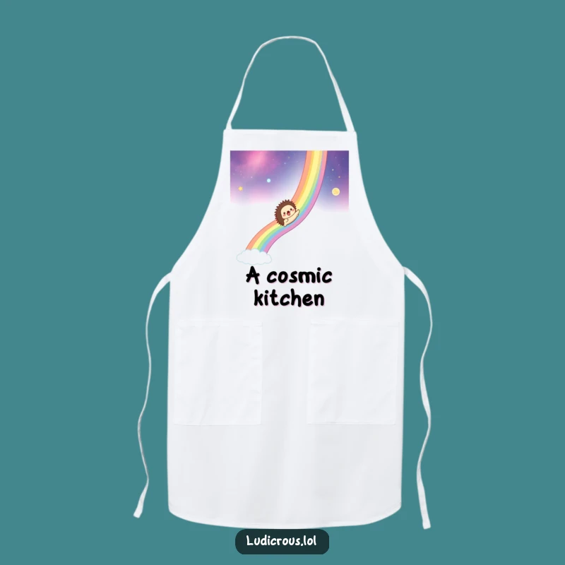 Funny Hedgehog Chef Apron: Add Cosmic Fun to Your Cooking