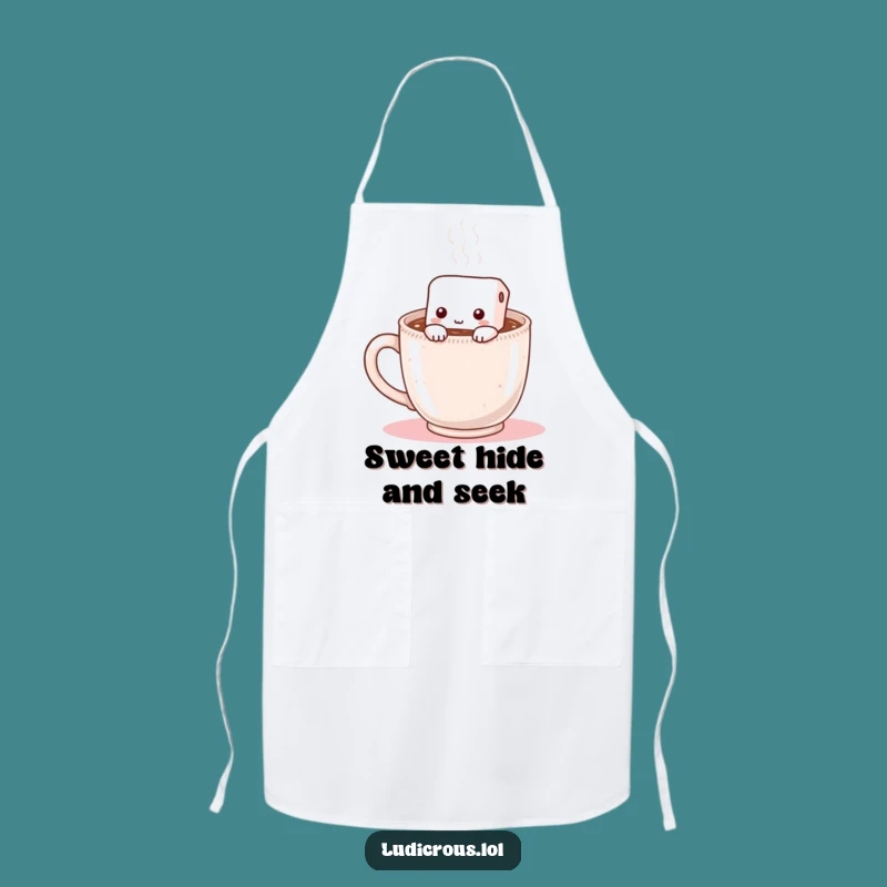 Funny Marshmallow Hot Chocolate Apron: Cozy Kitchen Wear, Hilarious Gift