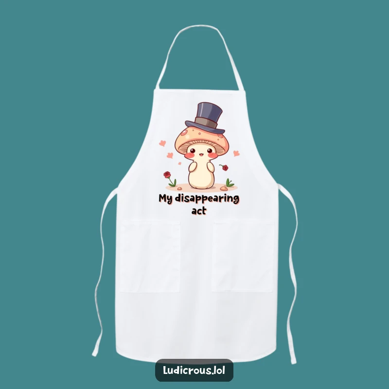 Funny Mushroom Magician Apron: Cook with Mystical Humor