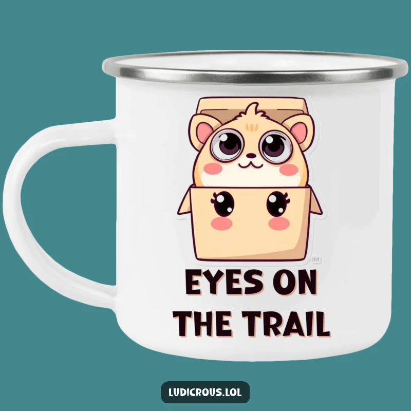 Funny Creature Camping Mug: Many Eyes Peeking, Hilarious Outdoor Gift