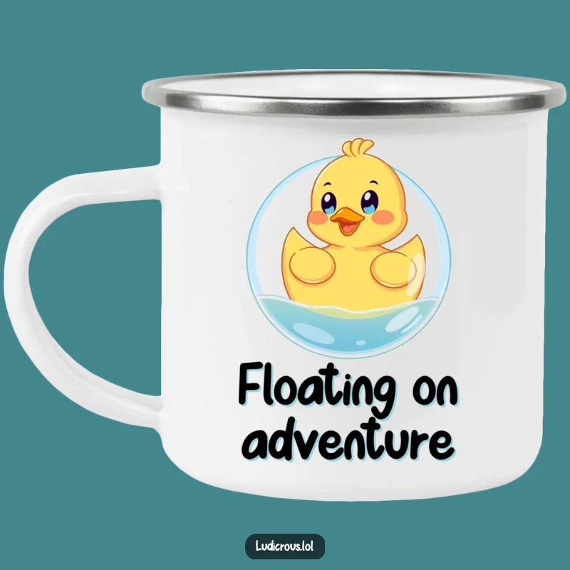 Funny Rubber Ducky Camping Mug - Enjoy Adventures with Glee