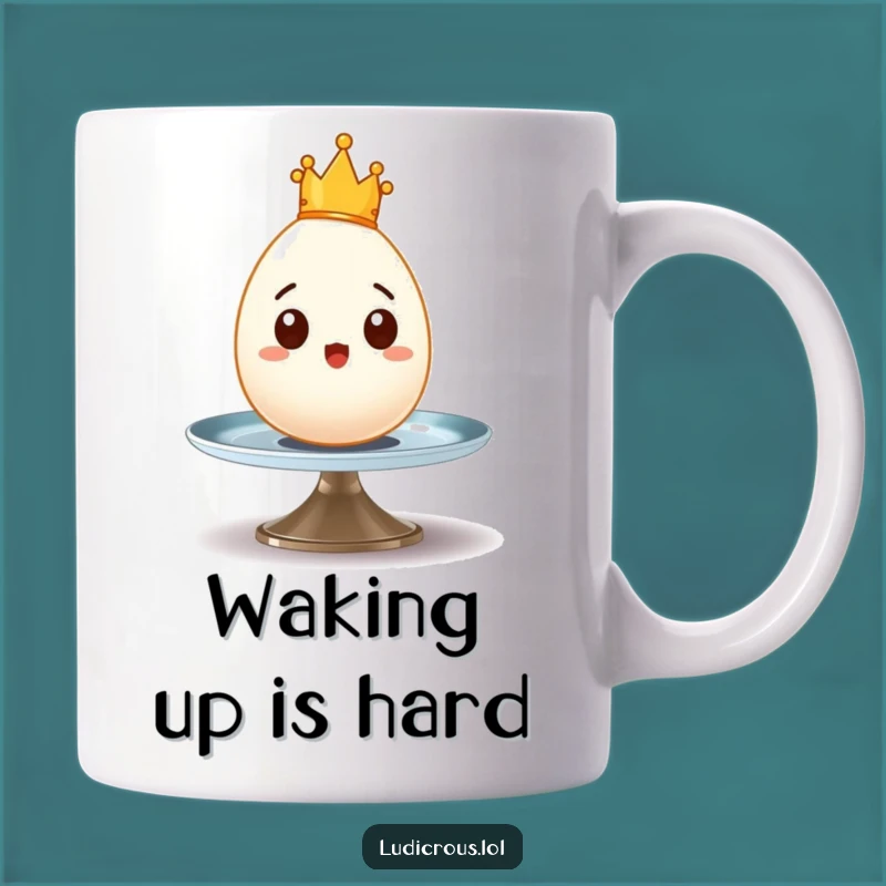 Funny Surprised Egg Mug - Hilarious Royal Wobble Gift for Egg Lovers