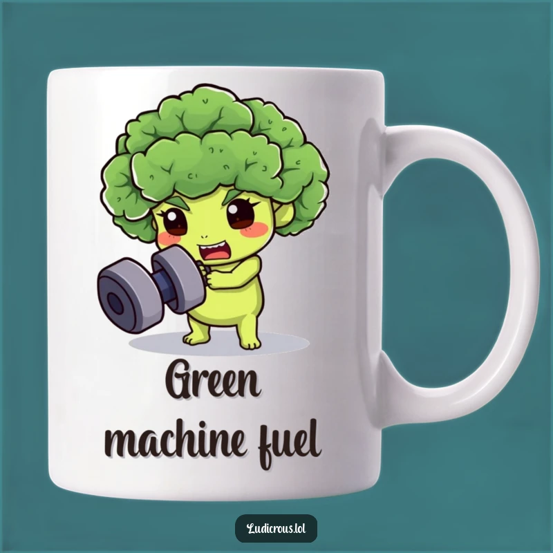 Funny Broccoli Gym Mug - Hilarious Gift for Fitness Lovers!