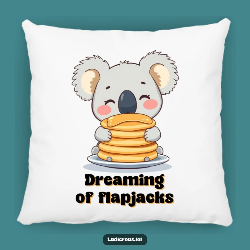 Funny Koala Pancake Pillow: Cozy & Hilarious Accent for Sofa & Bed