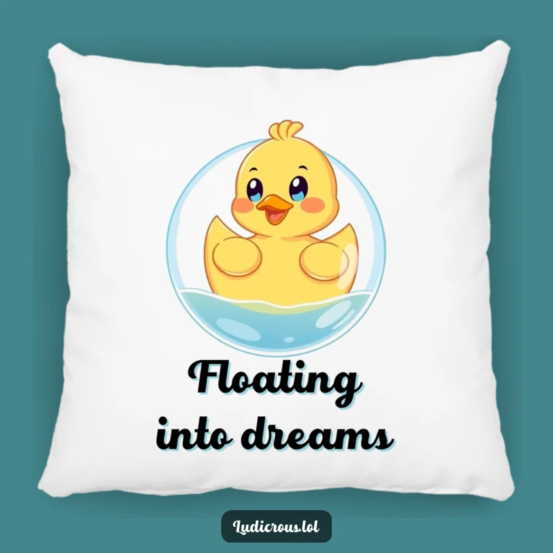 Funny Rubber Ducky Pillow - Snuggle Up with Bubble Float Comfort
