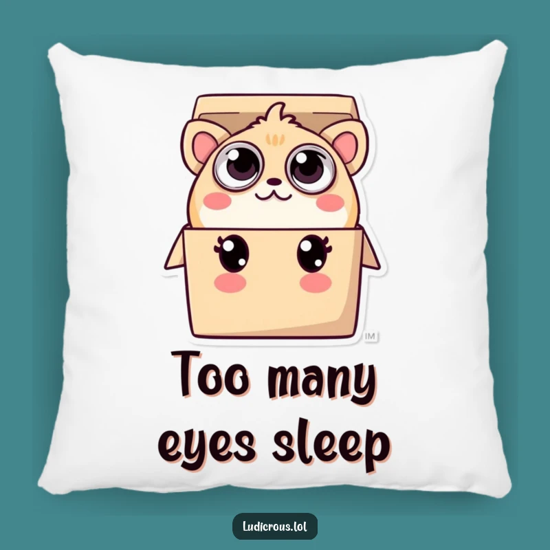 Funny Creature Pillow: Many Eyes Peeking, Hilarious Comfy Decor Gift