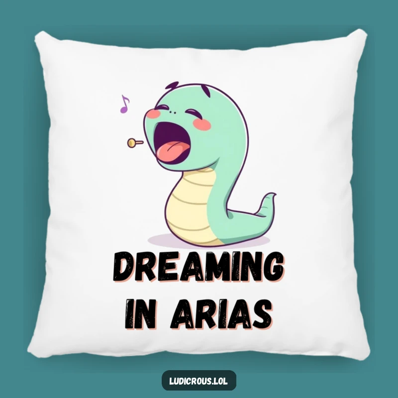 Funny Opera Worm Pillow - Comfy Crescendo Funny Home Decor