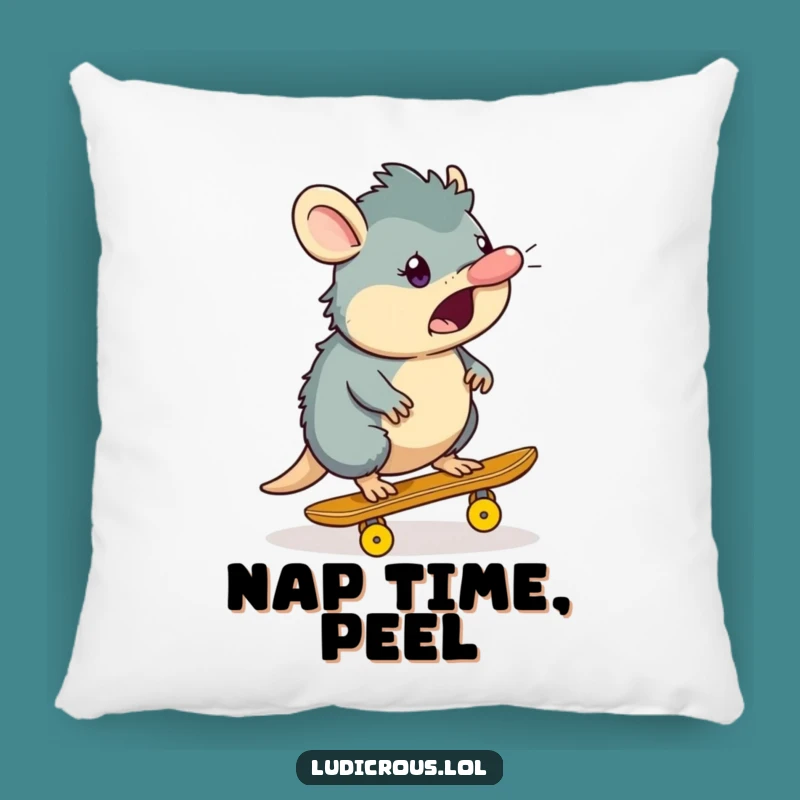 Funny Platypus Pillow: Banana Peel Skate Comfort - Adorable Funny Gift