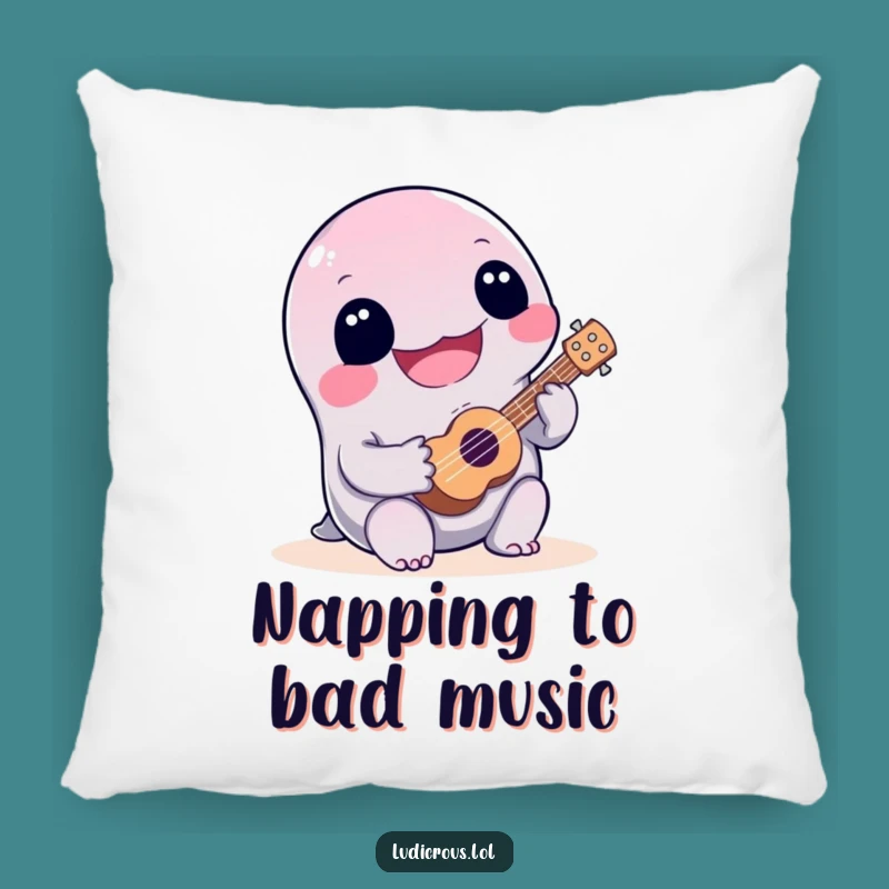 Funny Slime Ukulele Pillow: Snuggle Up with Hilarious Musical Merriment!