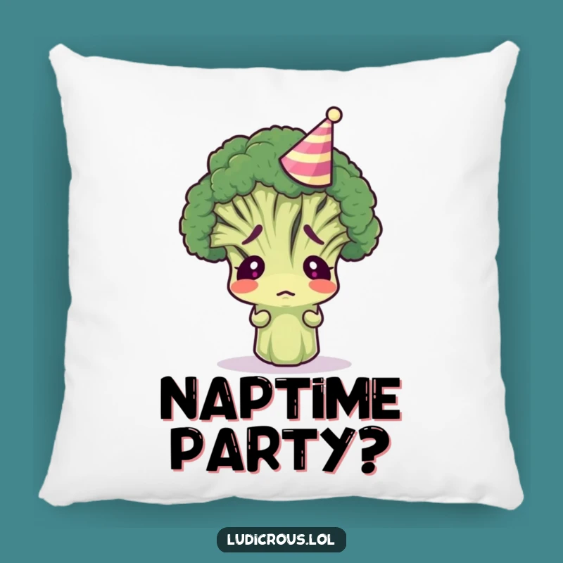 Funny Broccoli Party Pillow: Cozy Comfort & Quirky Humor, Great Funny Gift
