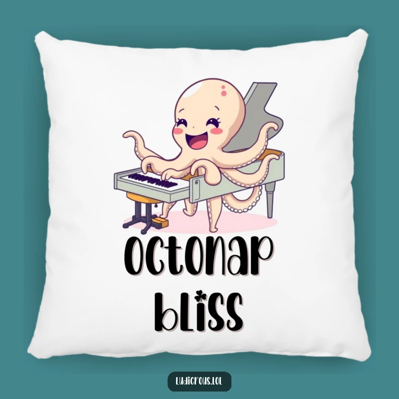 Funny Octopus Piano Pillow: Cozy Music Decor, Perfect Hilarious Gift for Comfort!