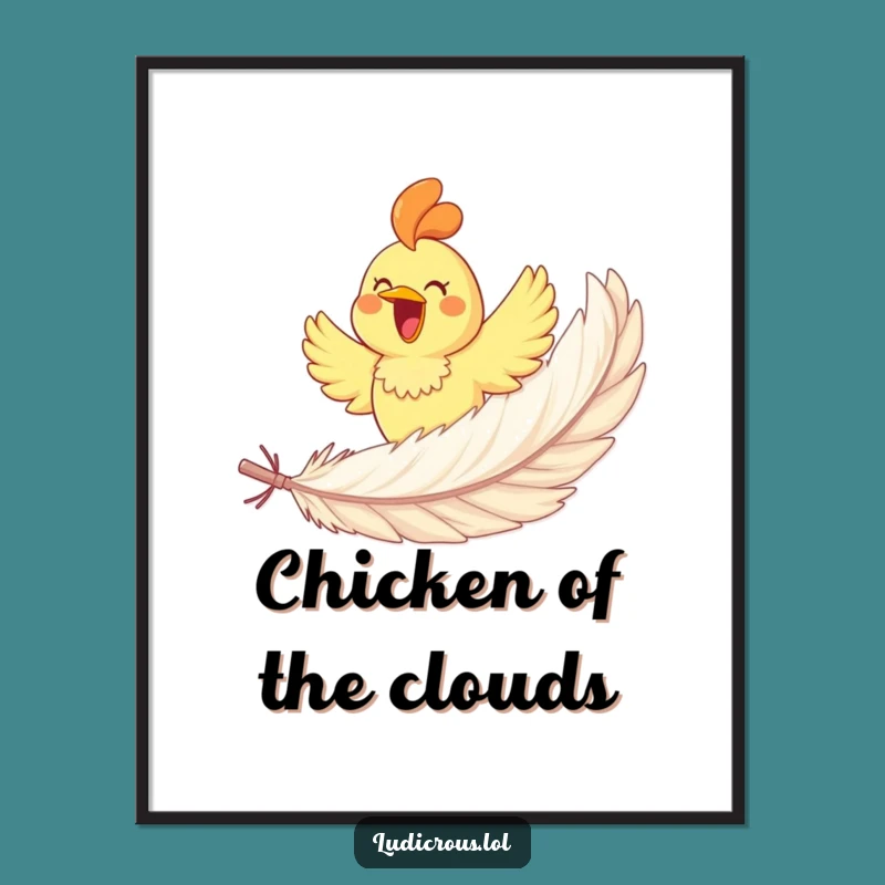 Funny Rubber Chicken Digital Art: Instant Comedy Art, Perfect Wall Gift