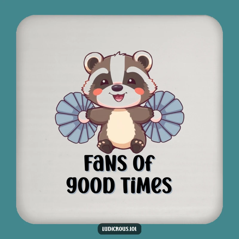 Funny Badger Flying Coaster: Protect Surfaces with Ambitious Humor, Gift!