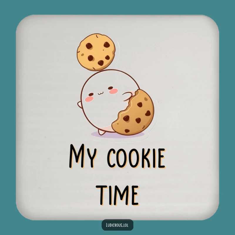 Funny Blob Drink Coaster: Protect Surfaces with Hilarious Cookie Protection