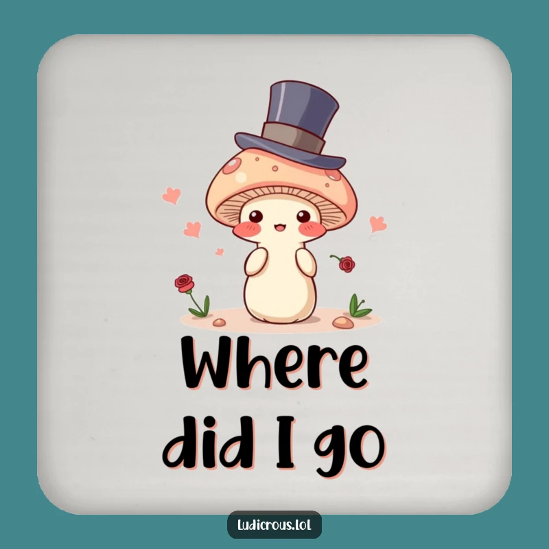 Funny Mushroom Magician Coaster: Protect Surfaces with Mysterious Charm