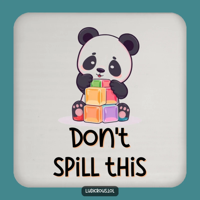 Funny Panda Jell-O Coaster: Protect Surfaces with Sweet Style