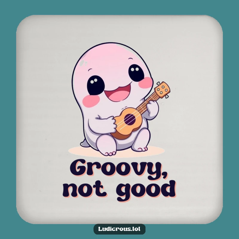 Funny Slime Ukulele Drink Coasters: Protect Surfaces with Hilarious Musical Flair!