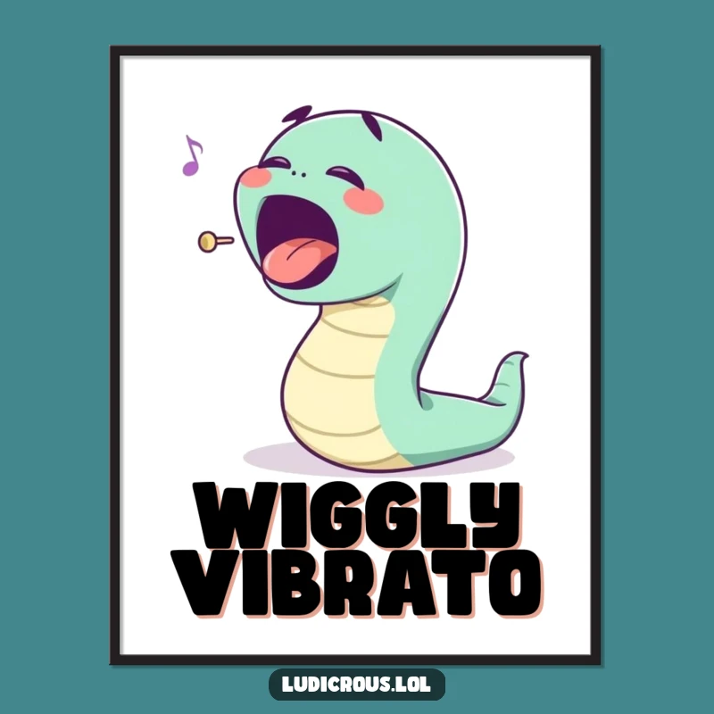 Funny Opera Worm Poster - Musical Wall Art Funny Gift