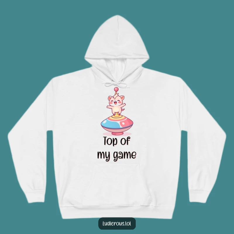 Funny Spinning Top Creature Hoodie: Cozy Balance Sweatshirt, Perfect Funny Gift