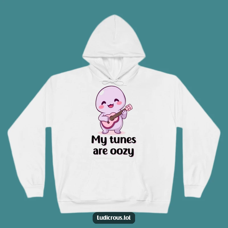 Funny Slime Ukulele Hoodie: Cozy Comfort & Bad Music Vibes - Great Gift!