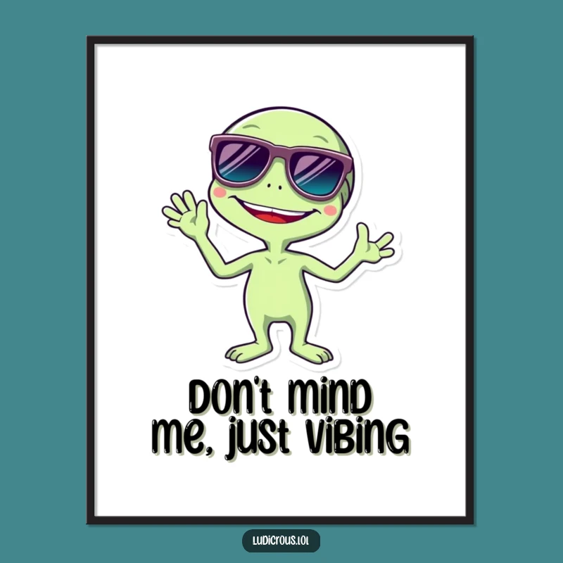 Free Printable Alien Art - Giggling Cosmic Vibes, Hilarious Downloadable Decor!