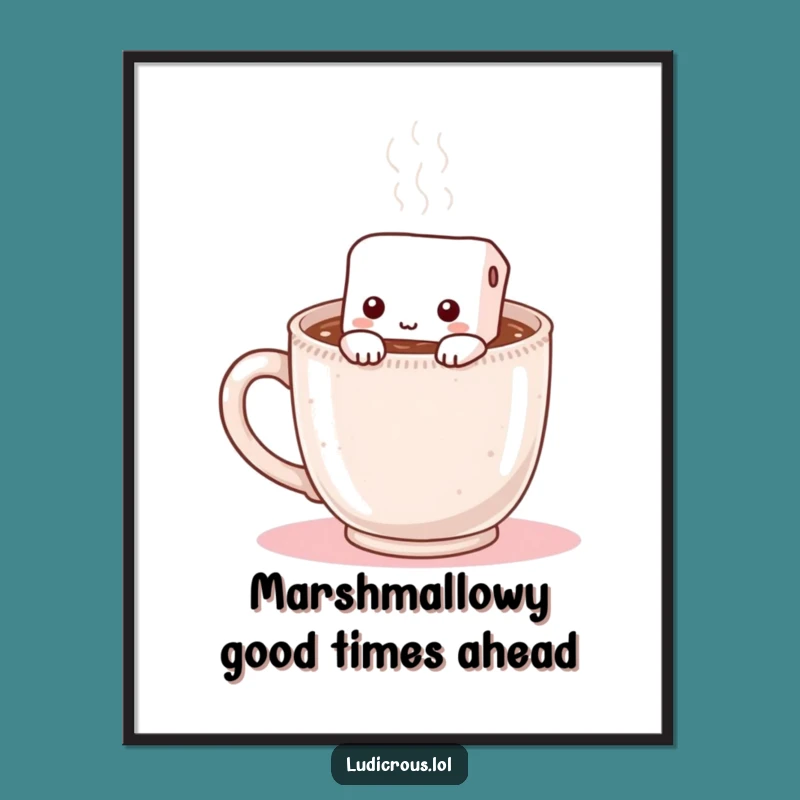 Free Printable Marshmallow Hot Chocolate Art: Cozy Downloadable Decor for Comfort
