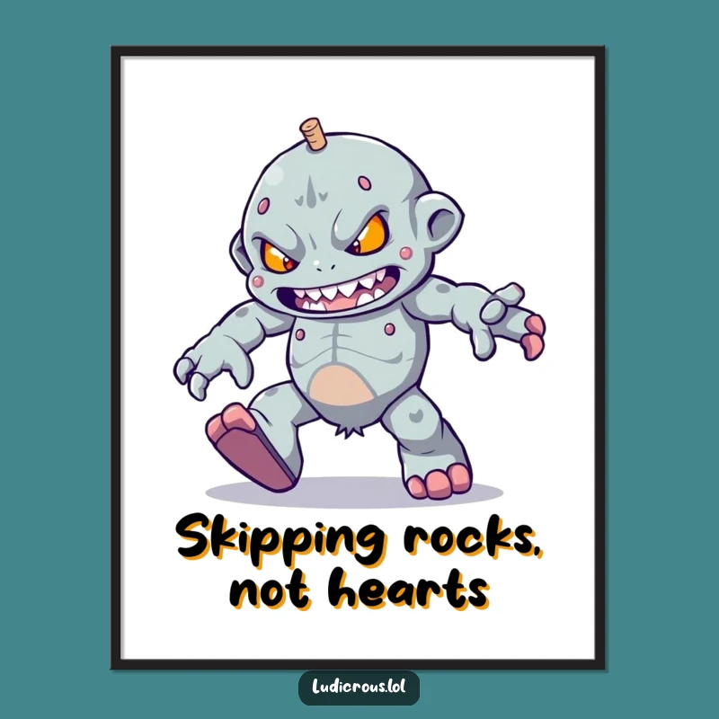Funny Free Printable Golem Art - Determined Skip Downloadable Wall Decor