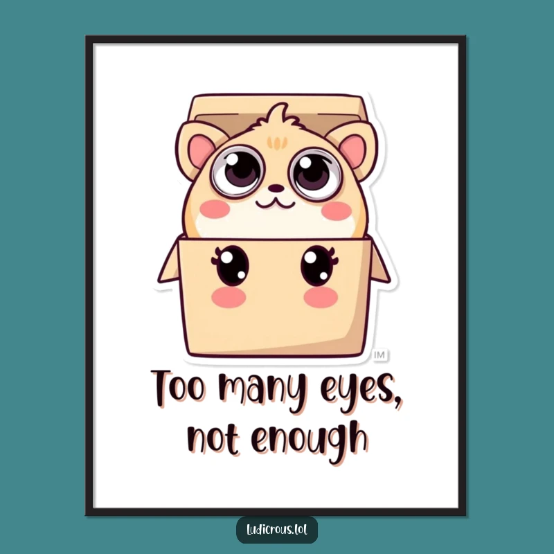 Free Printable Creature Art - Many Eyes Peek, Hilarious Downloadable Decor!