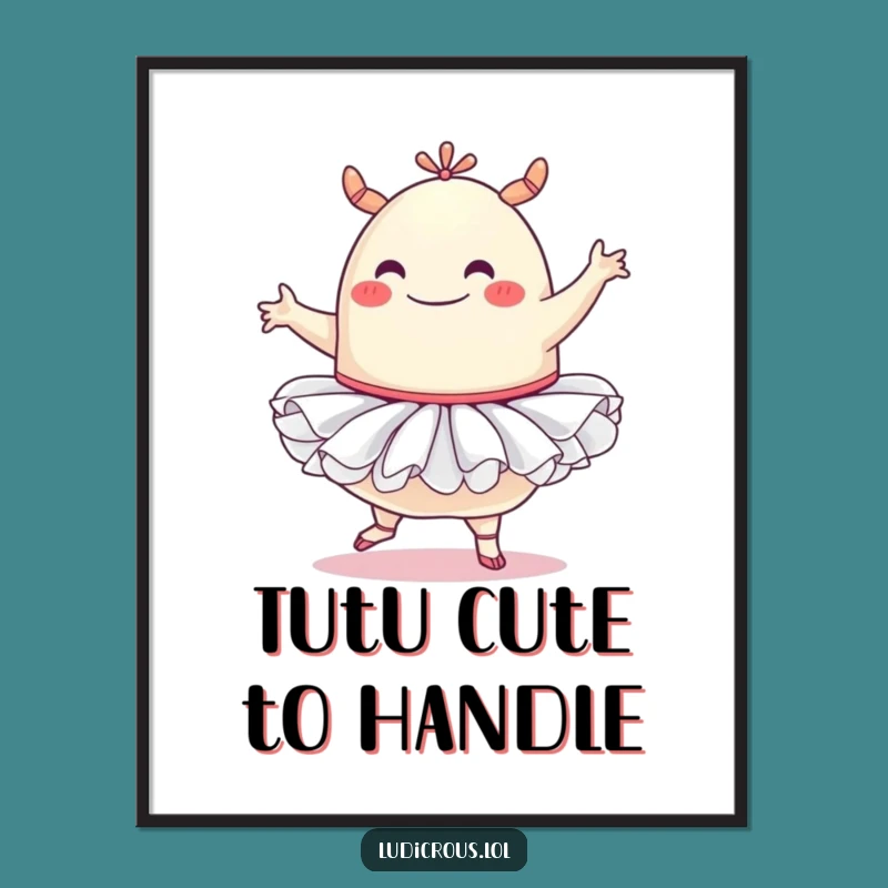 Free Printable Blob Art - Tutu Ballet Fun, Hilarious Downloadable Decor!