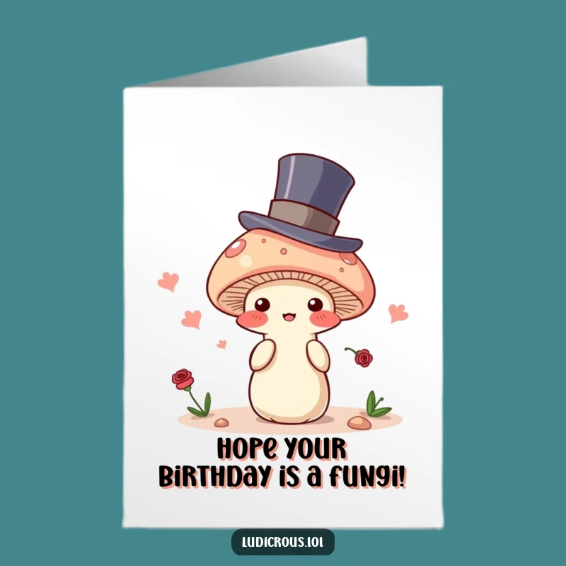 Free Printable Mushroom Birthday Card - Funny Magic Act Downloadable Gift
