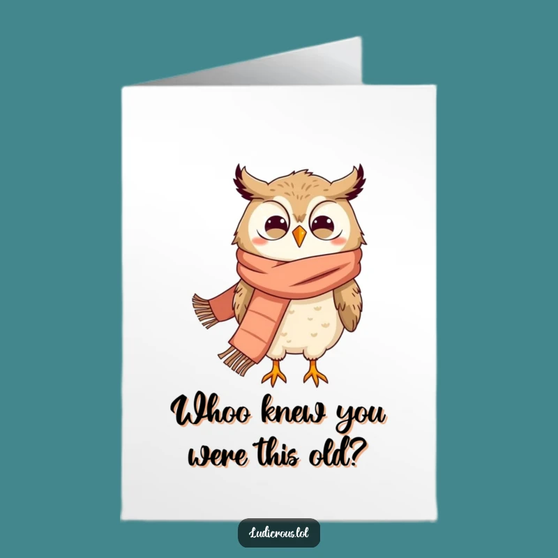 Free Printable Birthday Card: Funny Owl Blown Away, Hilarious Wind Greeting Downloadable Gift