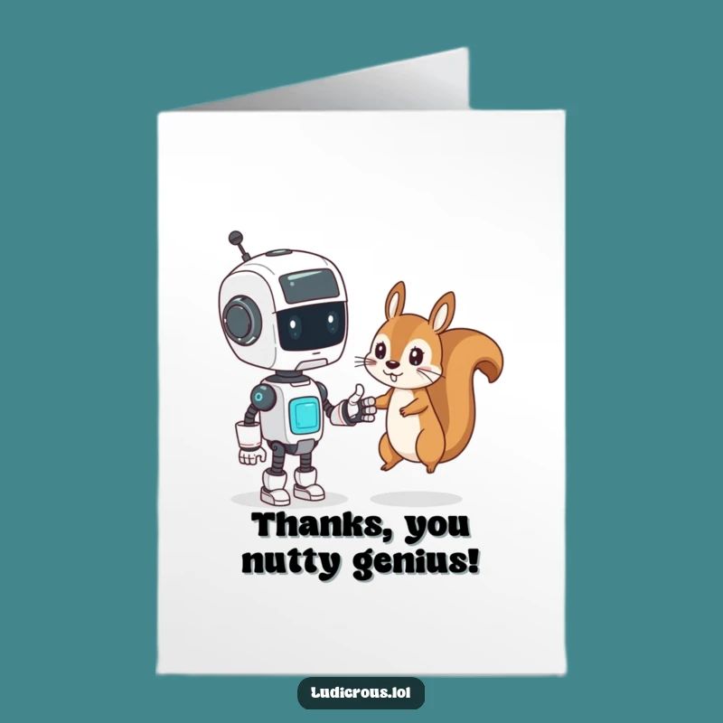 Free Printable Thank You Card: Robotic High-Five Request, Hilarious Downloadable Gift