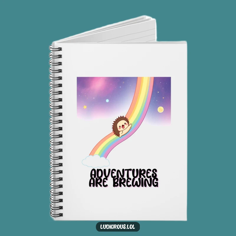 Funny Hedgehog Cosmic Notebook: Jot Down Your Stellar Ideas