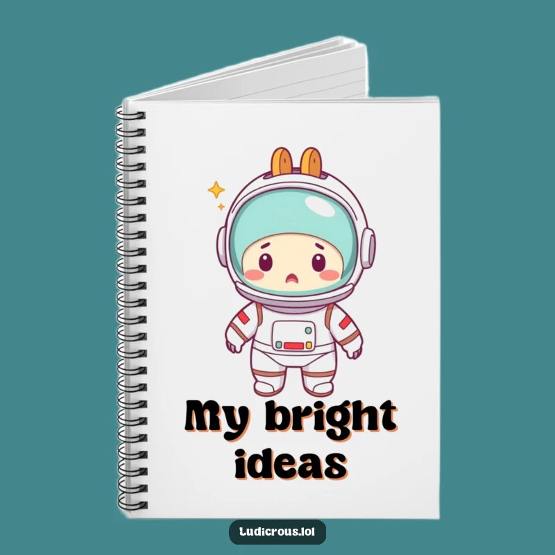 Funny Astronaut Notebook: Toaster Head Mishap, Hilarious Journal Gift