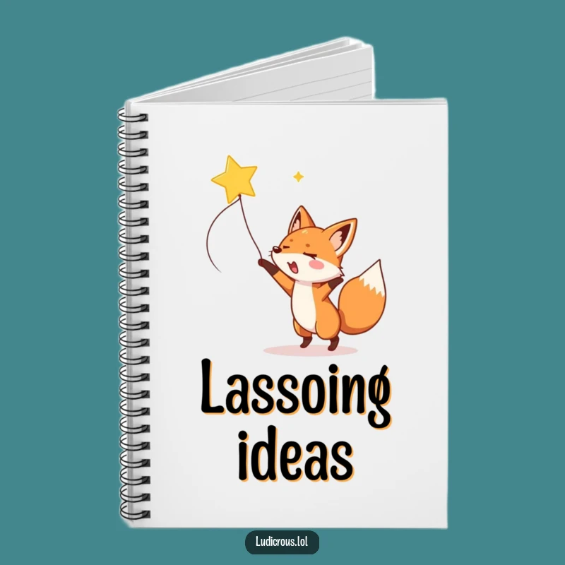 Funny Fox Shooting Star Notebook - Hilarious Journal for Dream Big Ideas