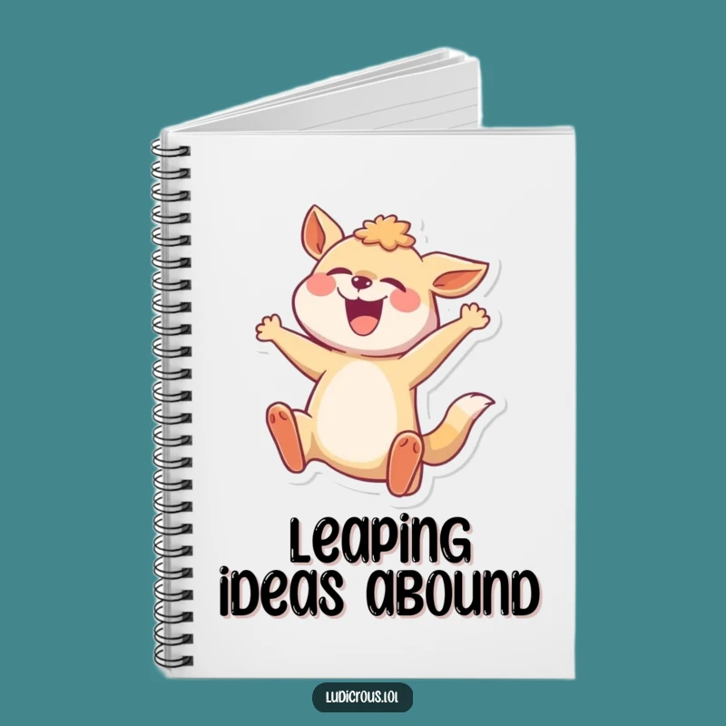 Funny Mid-Leap Animal Notebook: Journal Energy Pages, Perfect Funny Gift