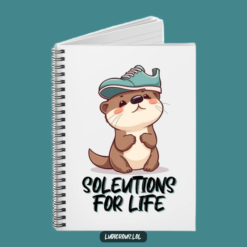 Funny Otter Shoe Hat Notebook: Jot Down Ideas with This Hilarious Animal, Gift!