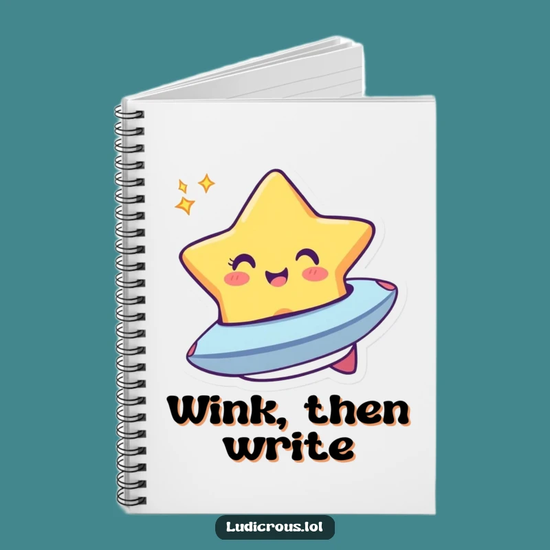 Funny Star Spaceship Notebook: Jot Down Cosmic Ideas, Hilarious Gift
