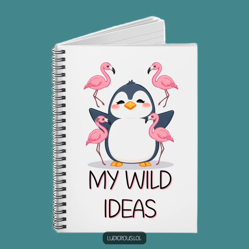 Funny Penguin Juggling Notebook: Jot Down Your Wildest Ideas