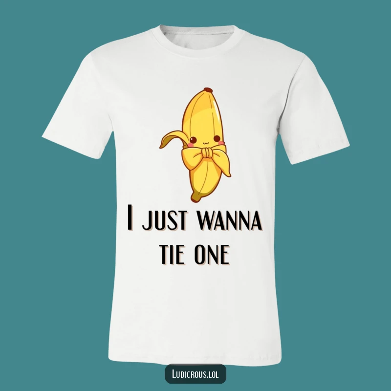 Funny Banana Peel Bow T-Shirt: Hilarious Clothing Gift for Ambitious Fools