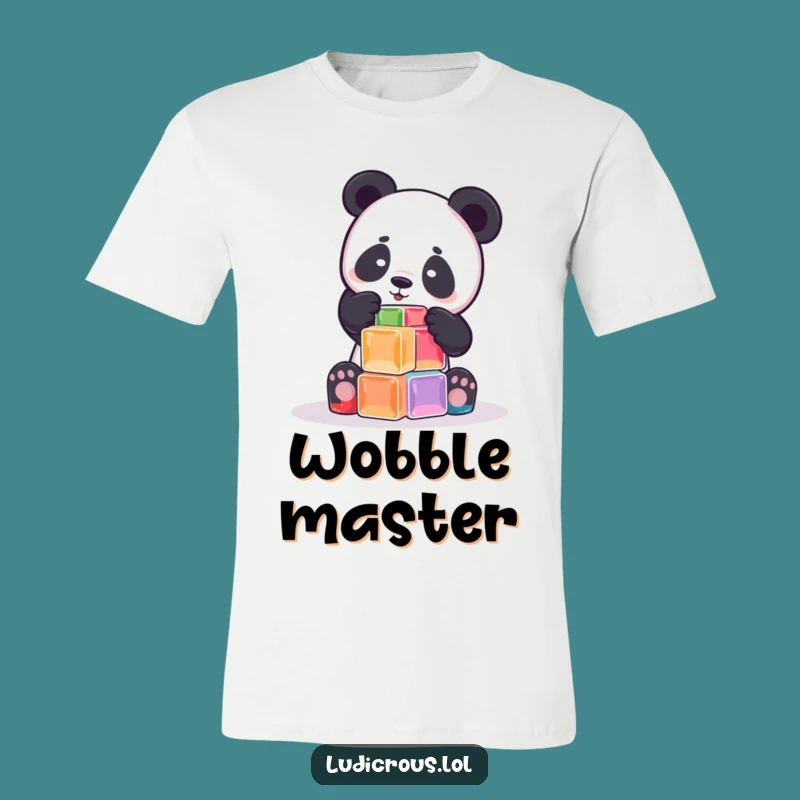 Funny Panda Jell-O T-Shirt: Wear Your Dessert Dreams Proudly