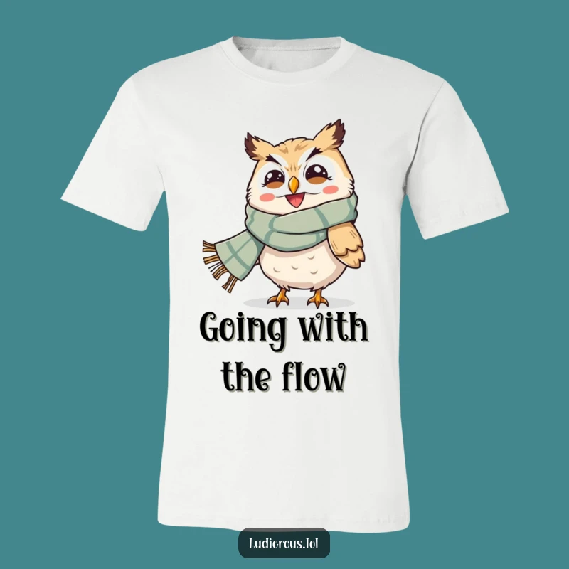 Funny Owl Windblown T-Shirt: Embrace the Gusts with Hootin' Humor