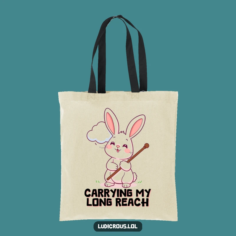 Funny Rabbit Cloud Petting Tote Bag: Carry Your Essentials with Whimsy