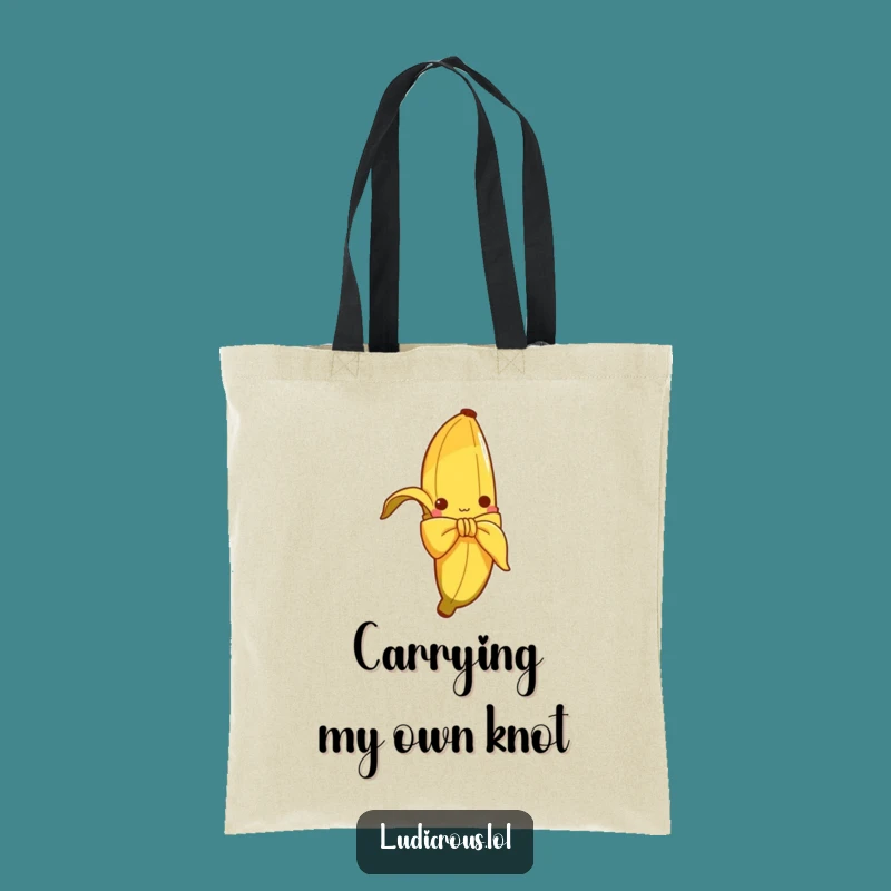 Funny Banana Peel Bow Tote Bag: Carry Laughs with this Hilarious Accessory