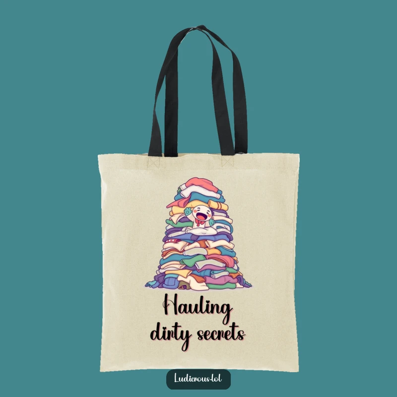 Funny Sock Puppet Tote Bag - Carry Your Resolve to Conquer Laundry