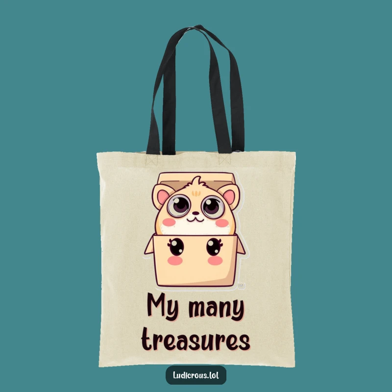 Funny Creature Tote Bag: Many Eyes Peeking, Hilarious Surprise Accessory Gift
